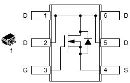 NTJS4160N, Power MOSFET 30 V, 3.2 A, Single N-Channel, SC-88